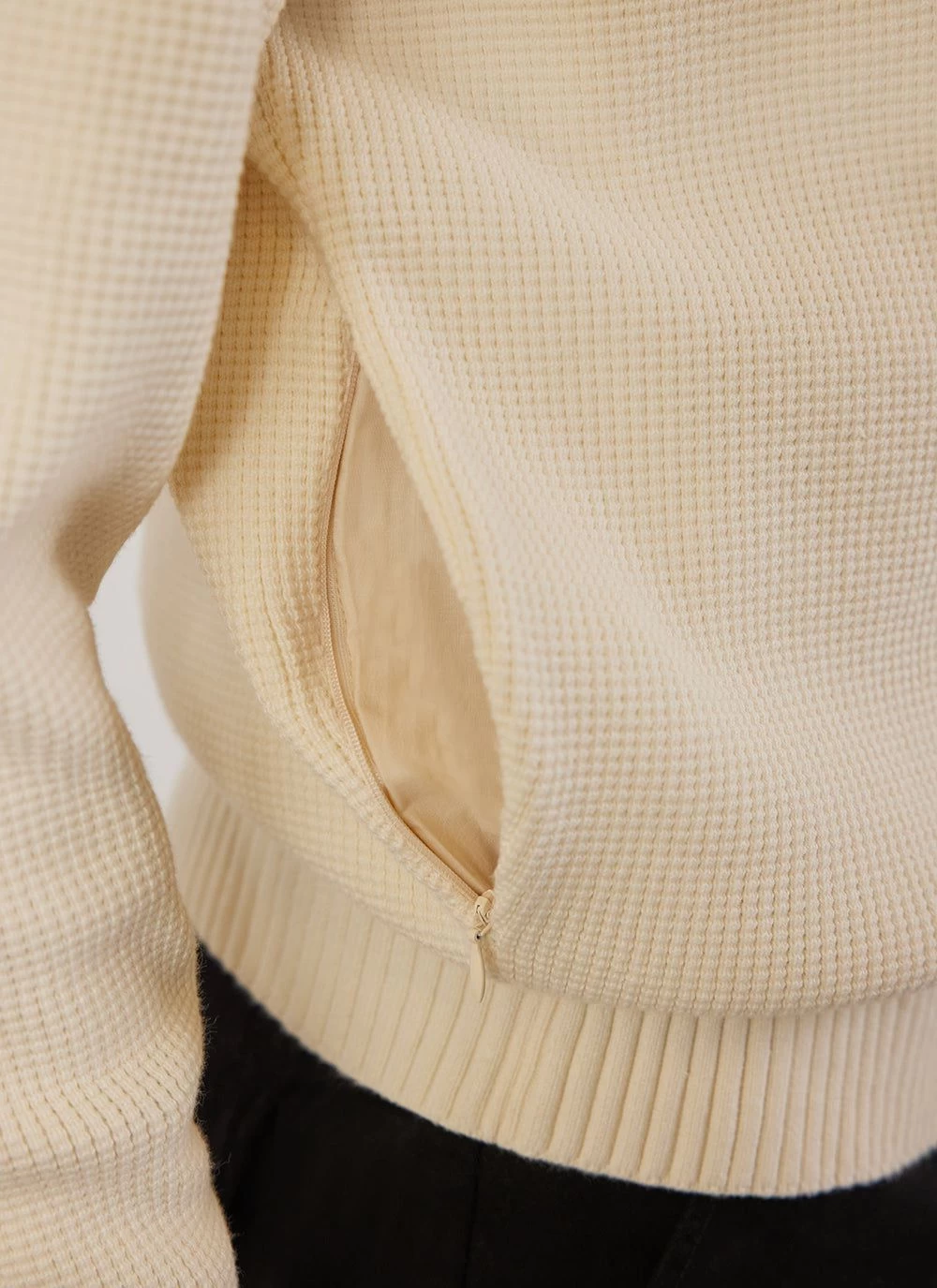 Tech Pique Auxiliary Crew Neck | Cotton | Ecru 12 Tech Pique Auxiliary Crew Neck | Cotton | Ecru - Image 10