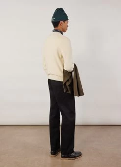 Tech Pique Auxiliary Crew Neck | Cotton | Ecru 18 Tech Pique Auxiliary Crew Neck | Cotton | Ecru -Urban Wear Shop PERCIVAL MENSWEAR AUXILARY THERMAL MICRO PIQUE CREW NECK ECRU7