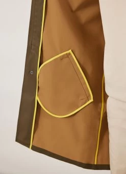 Waterproof Auxiliary Greyson Trench | Forest With Cinnamon -Urban Wear Shop PERCIVAL MENSWEAR AUXILARY TRENCH FOREST12