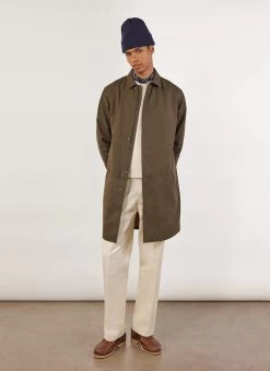 Waterproof Auxiliary Greyson Trench | Forest With Cinnamon -Urban Wear Shop PERCIVAL MENSWEAR AUXILARY TRENCH FOREST17