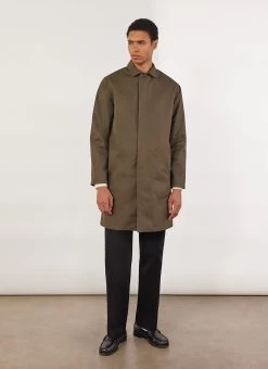Waterproof Auxiliary Greyson Trench | Forest With Cinnamon -Urban Wear Shop PERCIVAL MENSWEAR AUXILARY TRENCH FOREST19