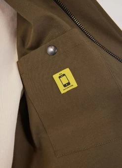 Waterproof Auxiliary Greyson Trench | Forest With Cinnamon -Urban Wear Shop PERCIVAL MENSWEAR AUXILARY TRENCH FOREST5