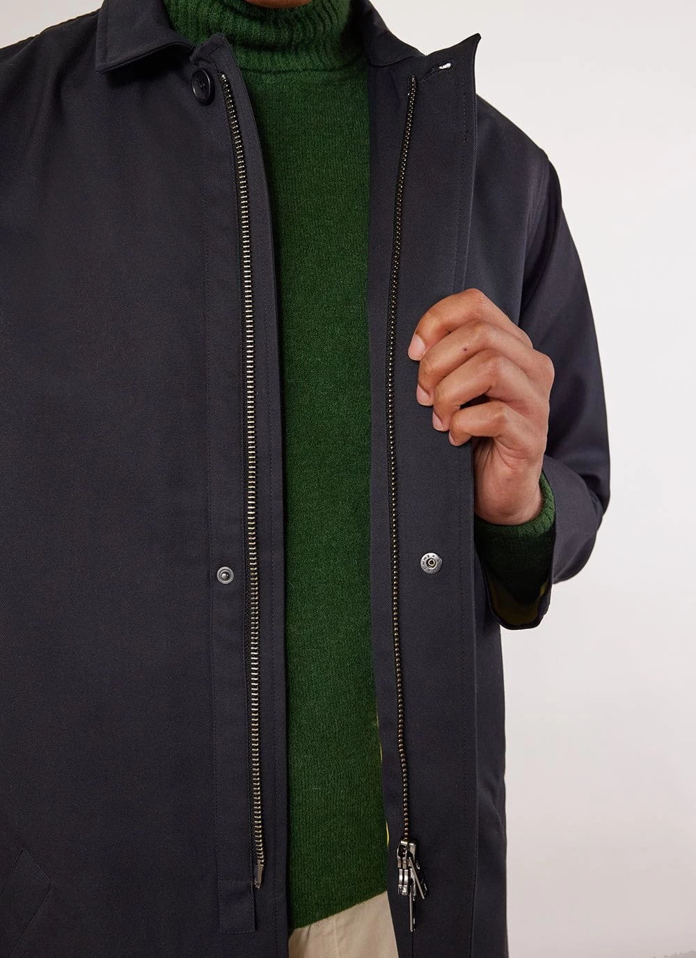 Waterproof Auxiliary Greyson Trench | Midnight With Olive 6 Waterproof Auxiliary Greyson Trench | Midnight With Olive - Image 4