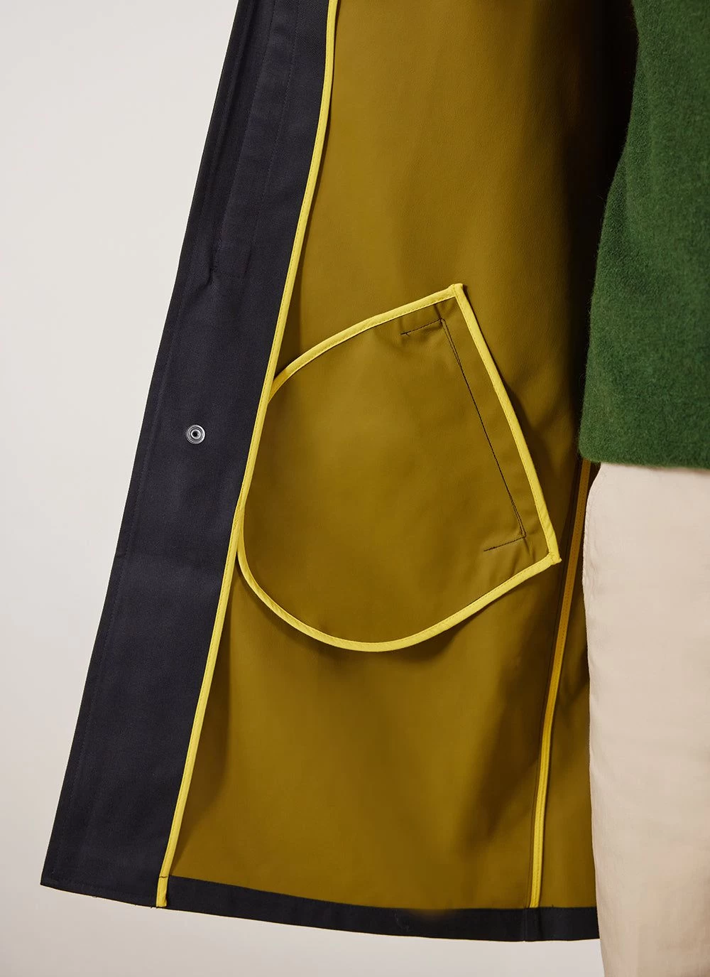 Waterproof Auxiliary Greyson Trench | Midnight With Olive 11 Waterproof Auxiliary Greyson Trench | Midnight With Olive - Image 9