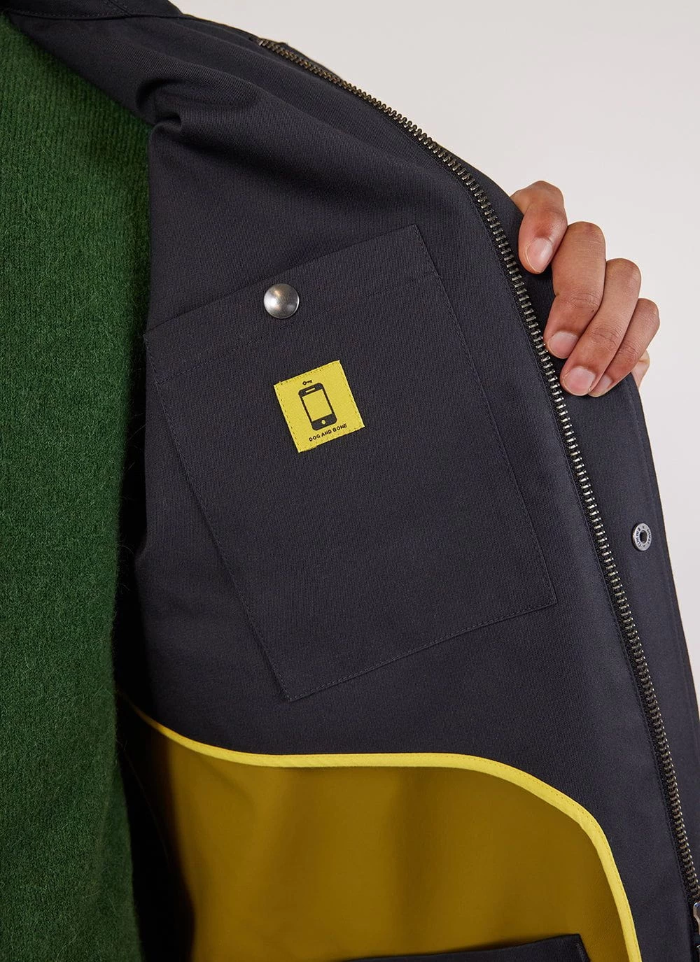 Waterproof Auxiliary Greyson Trench | Midnight With Olive 10 Waterproof Auxiliary Greyson Trench | Midnight With Olive - Image 8