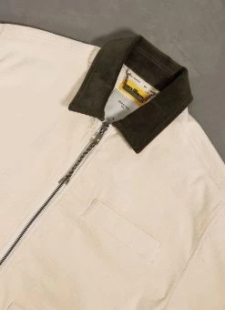 Contrast Collar Auxiliary Overshirt | Corduroy | Ecru 22 Contrast Collar Auxiliary Overshirt | Corduroy | Ecru -Urban Wear Shop PERCIVAL MENSWEAR AUX COLLAR CONTRAST CORD OVERSHIRT ECRU 13