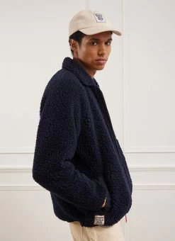 Auxiliary Fleece | Wool | Navy -Urban Wear Shop PERCIVAL MENSWEAR AUX FLEECE NAVY2