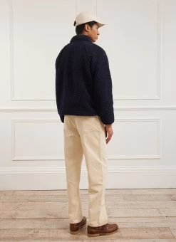 Auxiliary Fleece | Wool | Navy -Urban Wear Shop PERCIVAL MENSWEAR AUX FLEECE NAVY5