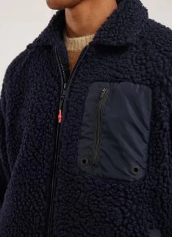 Auxiliary Fleece | Wool | Navy -Urban Wear Shop PERCIVAL MENSWEAR AUX FLEECE NAVY6
