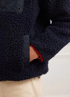 Auxiliary Fleece | Wool | Navy -Urban Wear Shop PERCIVAL MENSWEAR AUX FLEECE NAVY7