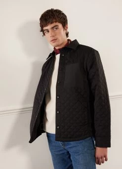 Auxiliary Quilted Shirt | Black 18 Auxiliary Quilted Shirt | Black -Urban Wear Shop PERCIVAL MENSWEAR AUX QUILTED SHIRT BLACK11