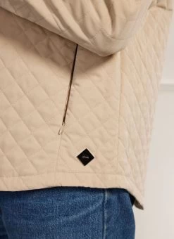 Auxiliary Quilted Shirt | Ecru -Urban Wear Shop PERCIVAL MENSWEAR AUX QUILTED SHIRT ECRU 5