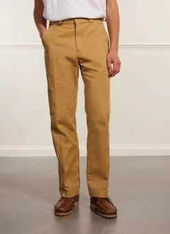 Stay Press Auxiliary Trouser | Cotton Twill Canvas | Camel