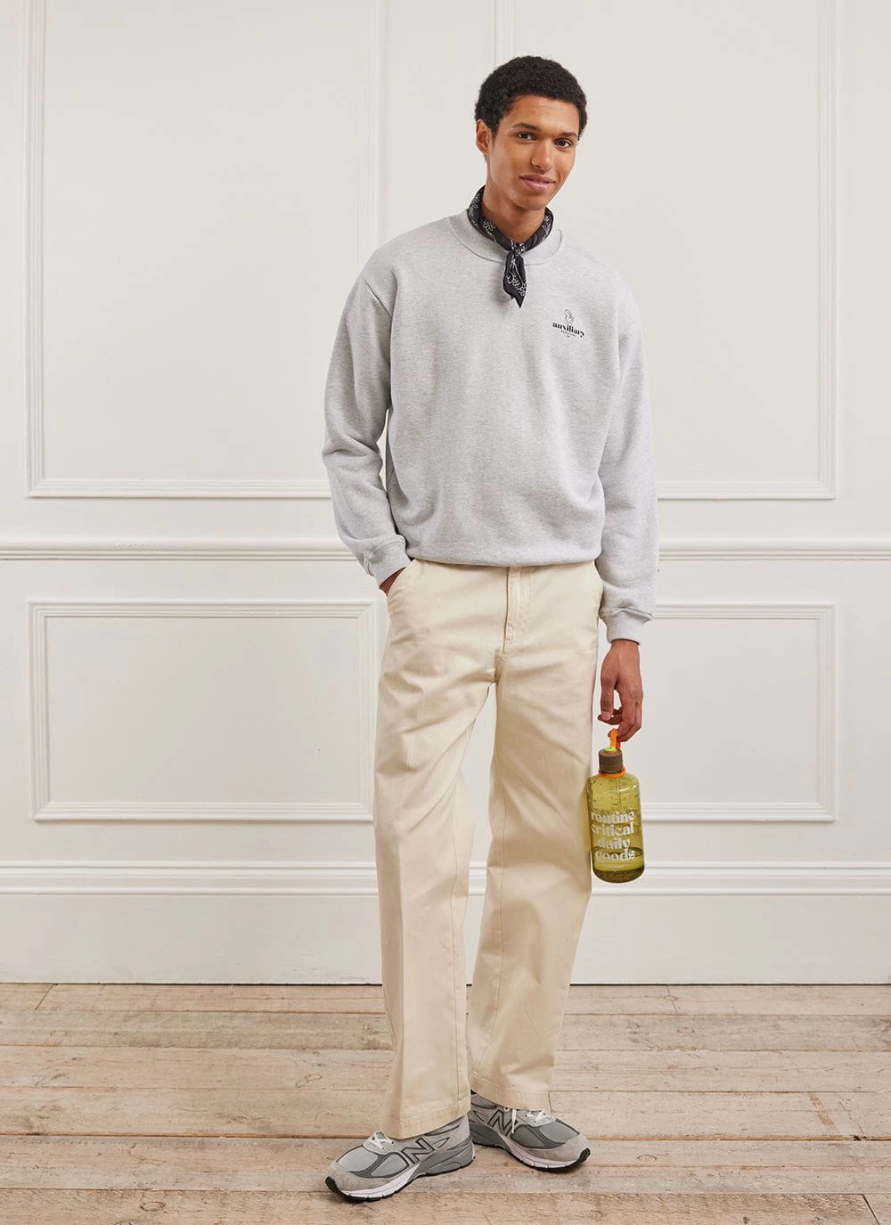 Canard Auxiliary Sweatshirt | Cotton | Athletic Grey 7 Canard Auxiliary Sweatshirt | Cotton | Athletic Grey - Image 5