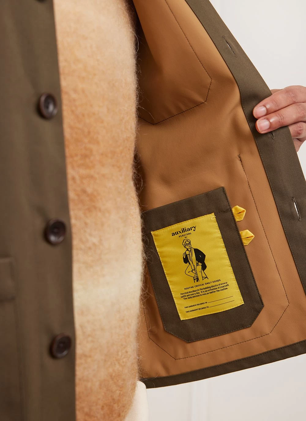 Waterproof Auxiliary Overshirt | Forest With Cinnamon 7 Waterproof Auxiliary Overshirt | Forest With Cinnamon - Image 5