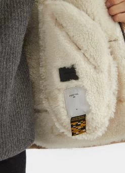 Aviator Shearling Jacket | Suede | Stone 18 Aviator Shearling Jacket | Suede | Stone -Urban Wear Shop PERCIVAL MENSWEAR AVIATOR SAND6