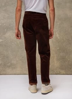Straight Leg Trousers | Cotton Corduroy | Espresso -Urban Wear Shop PERCIVAL MENSWEAR BLACK STRAIGHT LEG TROUSER2