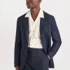 Tailored Wool Blazer | Navy 2 Tailored Wool Blazer | Navy -Urban Wear Shop PERCIVAL MENSWEAR BLAZER NAVY WOOL1