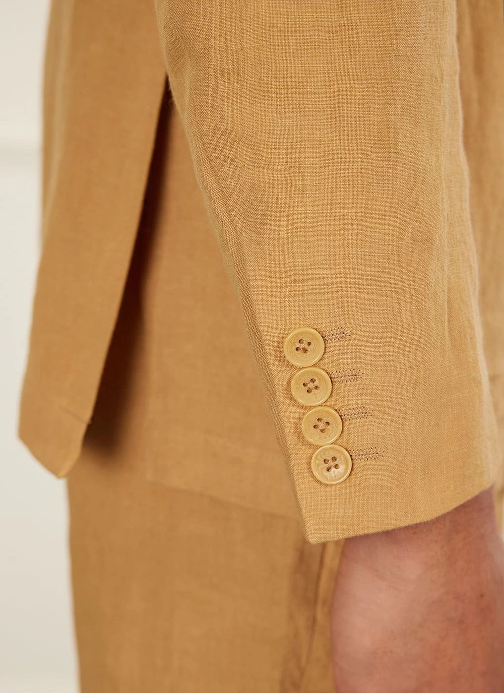 Tailored Linen Blazer | Camel 7 Tailored Linen Blazer | Camel - Image 5