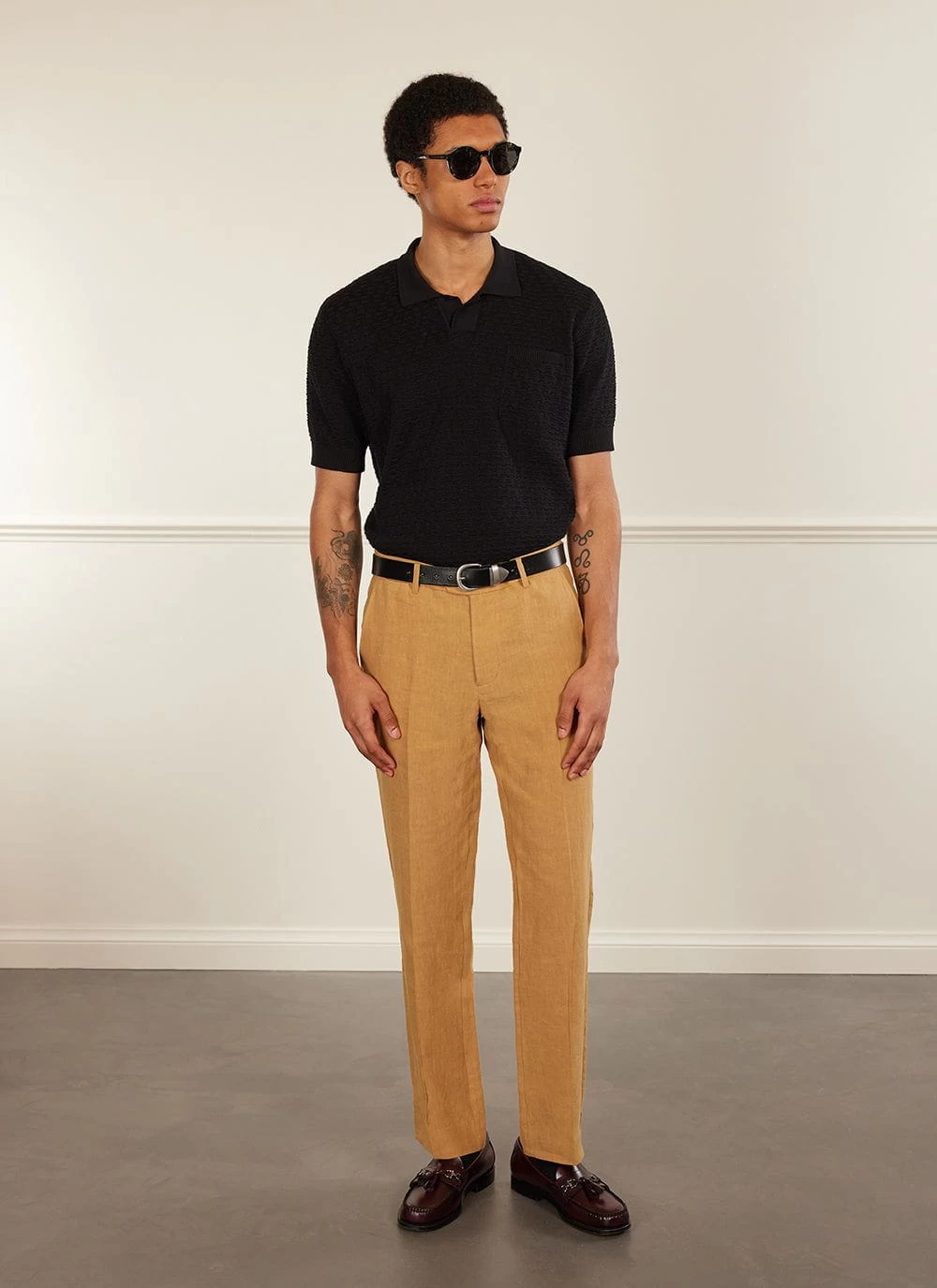 Tailored Linen Trousers | Camel 4 Tailored Linen Trousers | Camel - Image 2