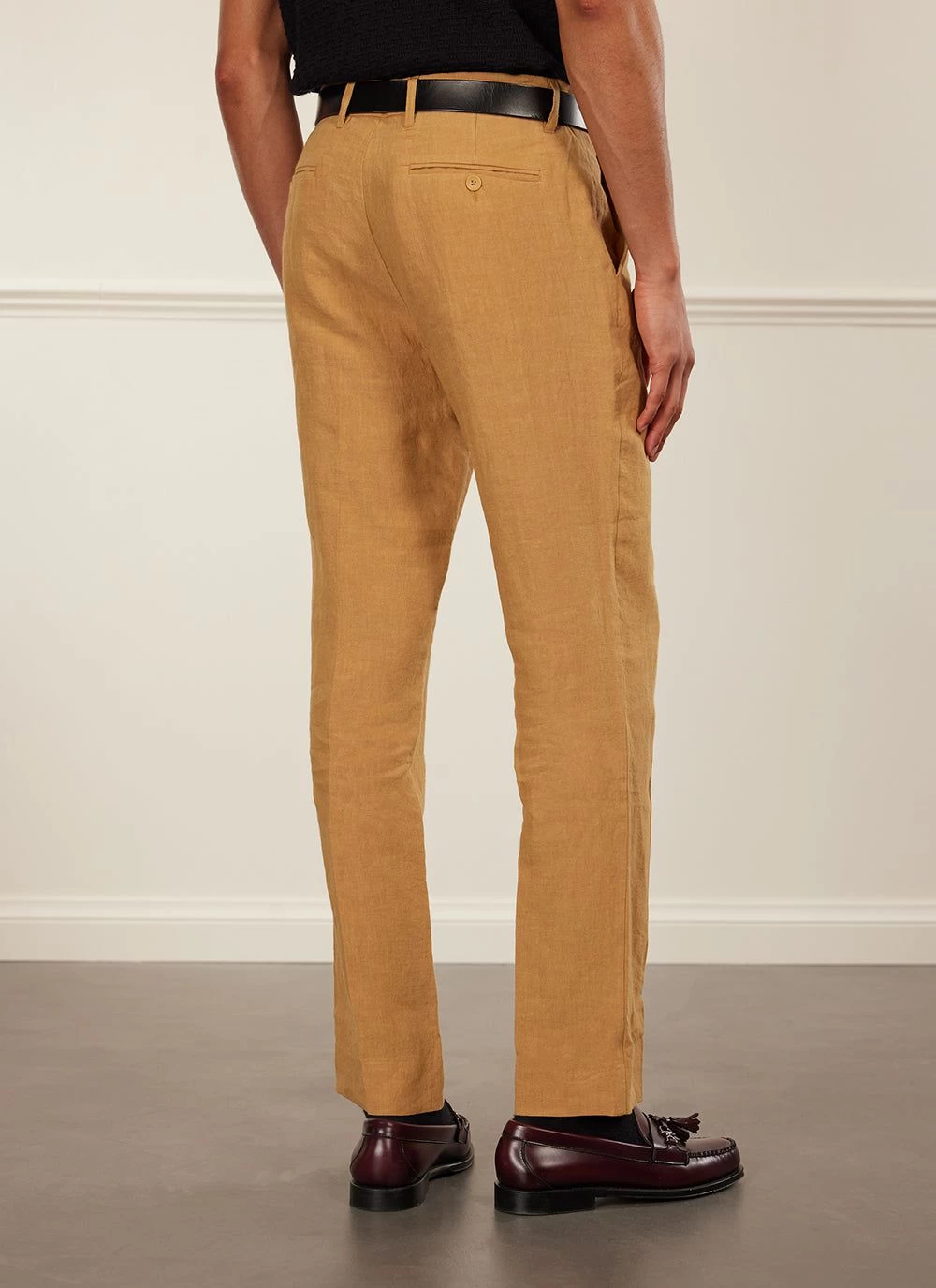 Tailored Linen Trousers | Camel 7 Tailored Linen Trousers | Camel - Image 5
