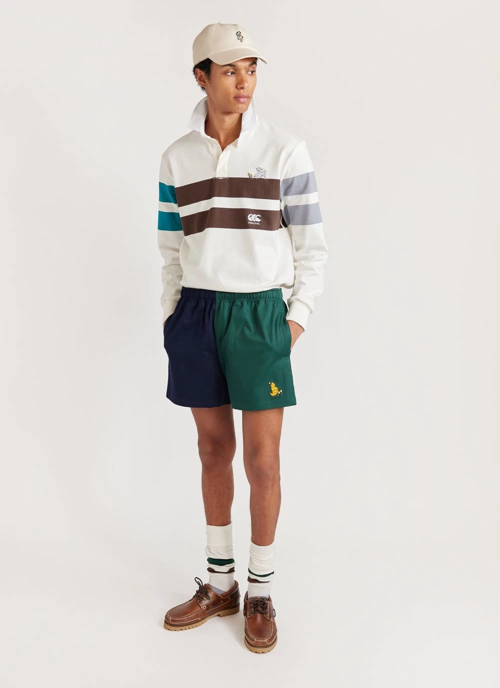 Rugby Socks | Canterbury And Percival | Ecru Multi Stripe 4 Rugby Socks | Canterbury And Percival | Ecru Multi Stripe - Image 2