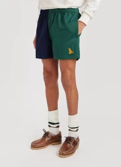 Rugby Shorts | Canterbury And Percival | Navy With Green