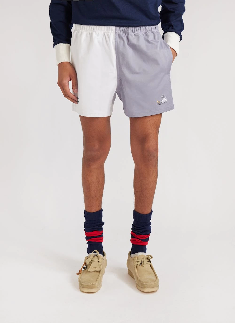 Rugby Shorts | Canterbury And Percival | White With Grey 8 Rugby Shorts | Canterbury And Percival | White With Grey - Image 6