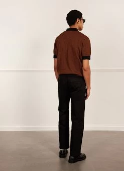 Casa Martini Knitted Polo | Cotton | Espresso -Urban Wear Shop PERCIVAL MENSWEAR CASA MARTINI ESPRESSO6