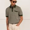 Casa Martini Knitted Polo | Cotton | Forest