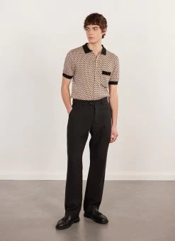 Casa Piccante Shirt | Knitted Cotton | Rust Jacquard 22 Casa Piccante Shirt | Knitted Cotton | Rust Jacquard -Urban Wear Shop PERCIVAL MENSWEAR CASA PICANTE RUST4