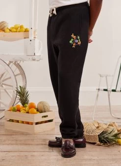 Gold Fish Pond Trackpant | Champion And Percival | Black -Urban Wear Shop PERCIVAL MENSWEAR CHAMPION BLACK BRAMBLE TRACKPANT1