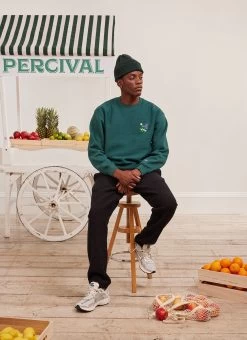 Bramble Sweatshirt | Champion And Percival | Forest 12 Bramble Sweatshirt | Champion And Percival | Forest -Urban Wear Shop PERCIVAL MENSWEAR CHAMPION BRAMBLE FOREST SWEAT3