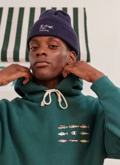 Rare Fish Hoodie | Champion And Percival | Forest 10 Rare Fish Hoodie | Champion And Percival | Forest -Urban Wear Shop PERCIVAL MENSWEAR CHAMPION FOREST HOODIE 6