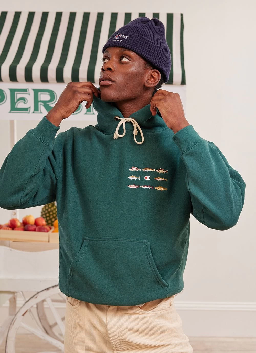 Rare Fish Hoodie | Champion And Percival | Forest 4 Rare Fish Hoodie | Champion And Percival | Forest - Image 2