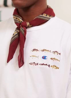 Rare Fish T Shirt | Champion And Percival | Ecru