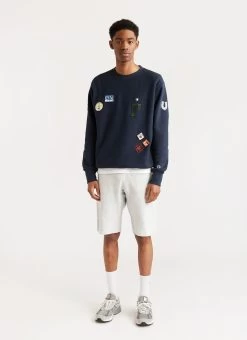 Soho Sports Club Track Short | Champion And Percival | Heather Grey -Urban Wear Shop PERCIVAL MENSWEAR CHAMPION SOHO SPORTS CLUB GREY TRACK SHORTS