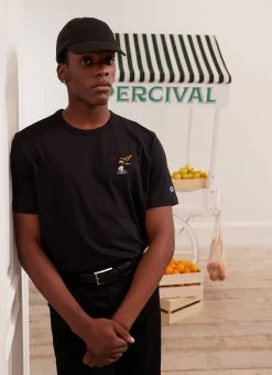 Swooping Eagle T Shirt | Champion And Percival | Black