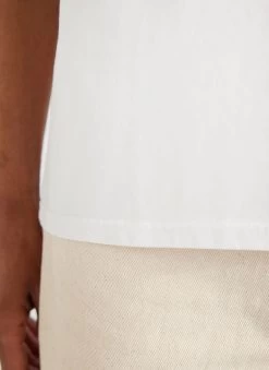 Clamped DeLorean T Shirt | Embroidered Organic Cotton | White -Urban Wear Shop PERCIVAL MENSWEAR CLAMPED DELOREAN WHITE T2