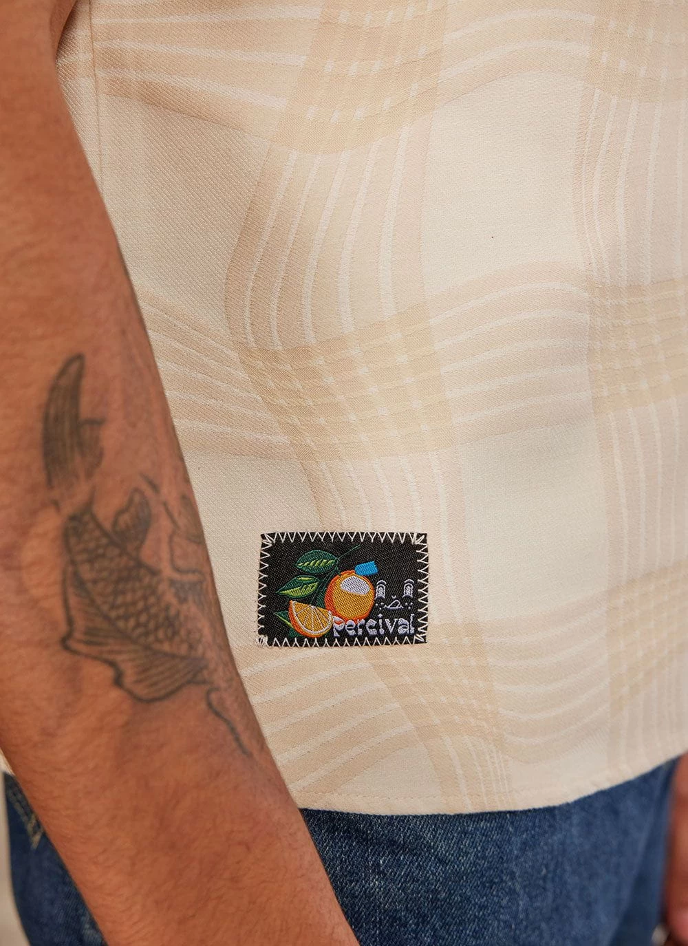 Boxy Clerk Shirt | Ecru Twister | Ecru 8 Boxy Clerk Shirt | Ecru Twister | Ecru - Image 6