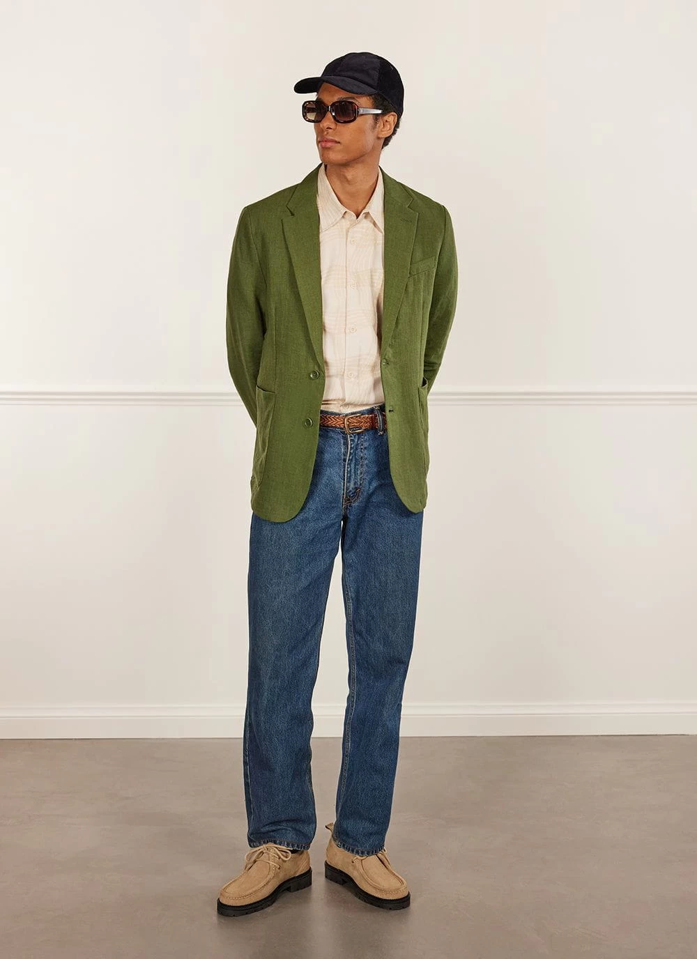 Boxy Clerk Shirt | Ecru Twister | Ecru 7 Boxy Clerk Shirt | Ecru Twister | Ecru - Image 5