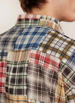 Clerk Shirt | Zinger Patchwork | Multi -Urban Wear Shop PERCIVAL MENSWEAR CLERK SHIRT ZINGER PATCHWORK SHIRT 7