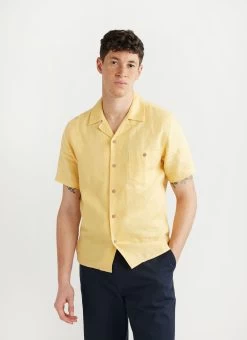 Cuban Linen Shirt | Lemon