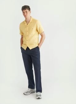 Cuban Linen Shirt | Lemon 11 Cuban Linen Shirt | Lemon -Urban Wear Shop PERCIVAL MENSWEAR CUBAN LINEN SHIRT LEMON