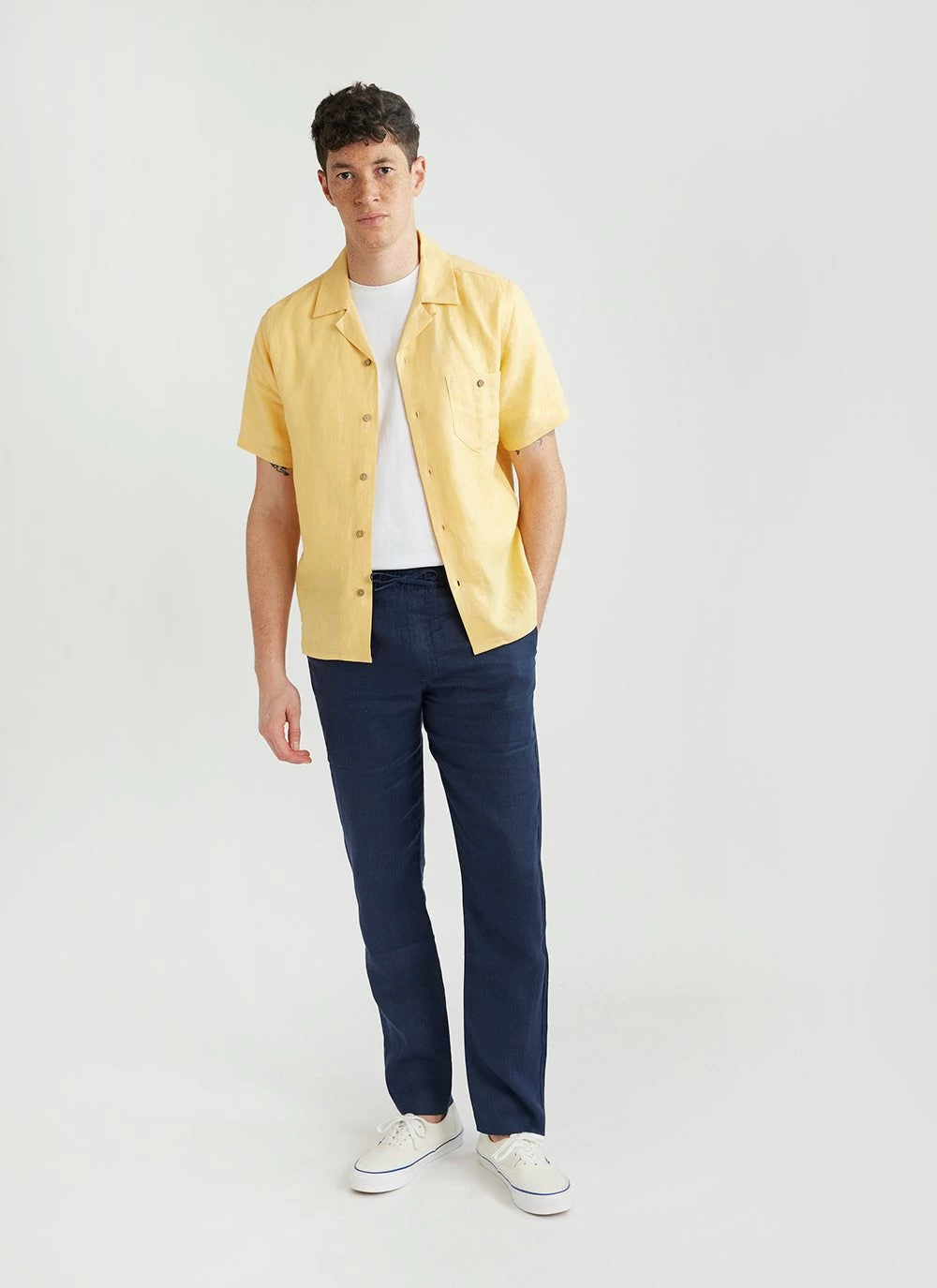 Cuban Linen Shirt | Lemon 8 Cuban Linen Shirt | Lemon - Image 6