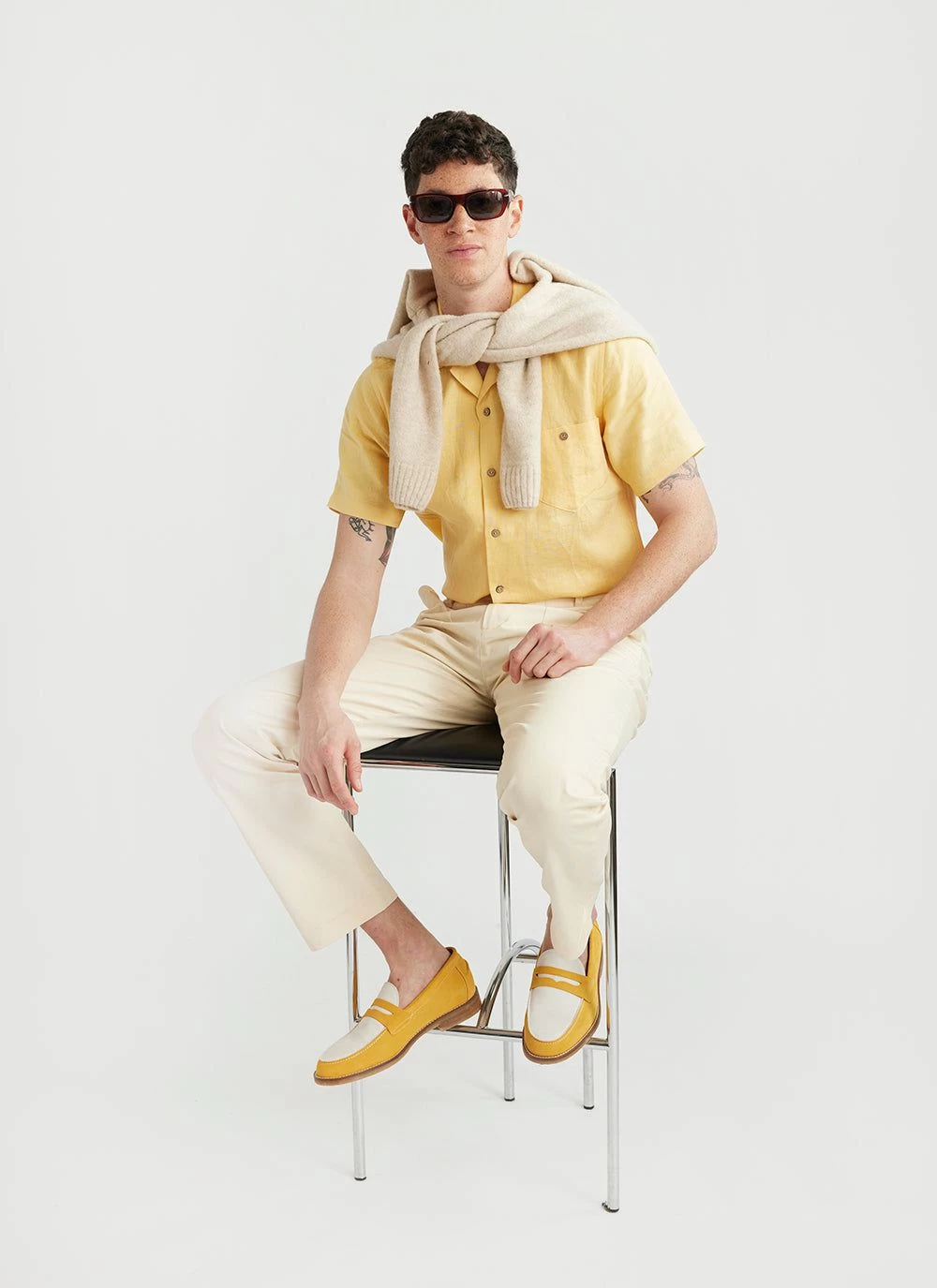 Cuban Linen Shirt | Lemon 7 Cuban Linen Shirt | Lemon - Image 5