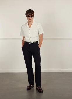 Cuban Shirt | Seersucker | Ecru 12 Cuban Shirt | Seersucker | Ecru -Urban Wear Shop PERCIVAL MENSWEAR CUBAN SEERSUCKER SHIRT ECRU5