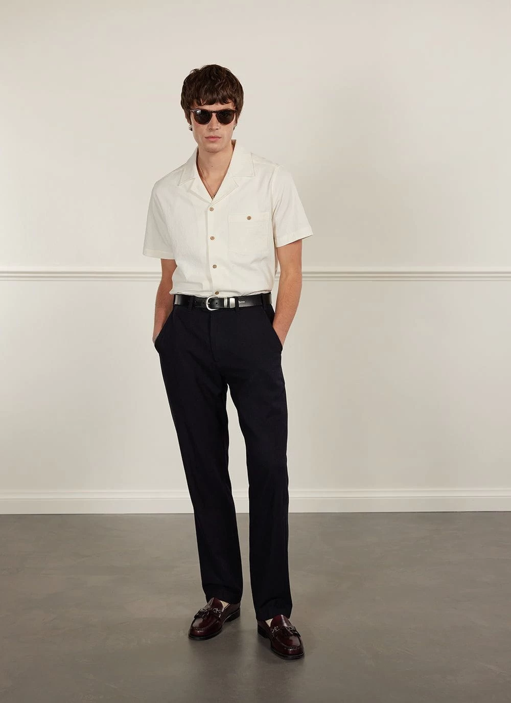 Cuban Shirt | Seersucker | Ecru 5 Cuban Shirt | Seersucker | Ecru - Image 3