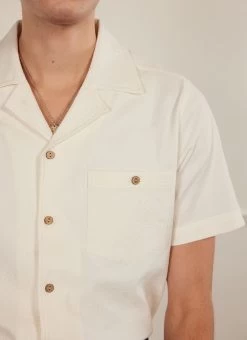 Cuban Shirt | Seersucker | Ecru 13 Cuban Shirt | Seersucker | Ecru -Urban Wear Shop PERCIVAL MENSWEAR CUBAN SEERSUCKER SHIRT ECRU6