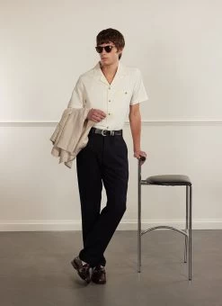 Cuban Shirt | Seersucker | Ecru 14 Cuban Shirt | Seersucker | Ecru -Urban Wear Shop PERCIVAL MENSWEAR CUBAN SEERSUCKER SHIRT ECRU9